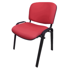 Silla de Visita Allegro sin Brazos en Tela Mini Color Rojo