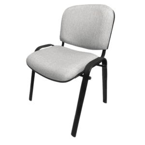 Silla de Visita Allegro sin Brazos en Tela Addison Color Gris ClAro