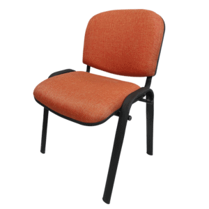 Silla de Visita Allegro sin Brazos en Tela Addison Color Naranja
