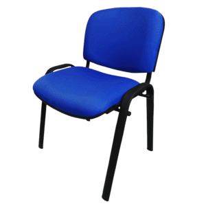 Silla de Visita Allegro sin Brazos en Tela Mini Color Azul Eléctrico