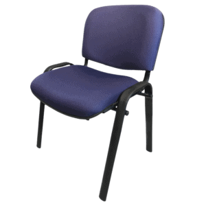 Silla de Visita Allegro sin Brazos en Tela Mini Color Azul Marino