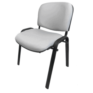 Silla de Visita Allegro sin Brazos en Tela Mini Color Acero
