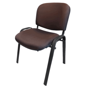 Silla de Visita Allegro sin Brazos en Tela Mini Color Café