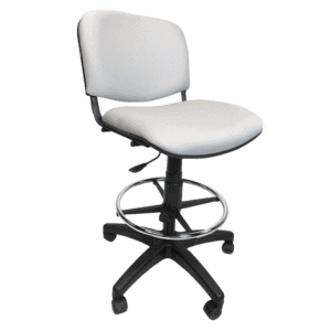 Silla Cajero Allegro sin Brazos en Tela Mini Color Acero