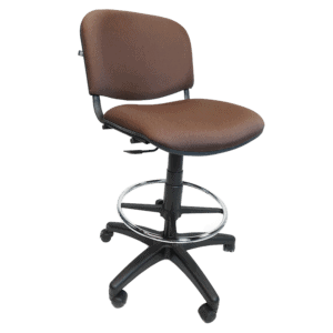 Silla Cajero Allegro sin Brazos en Tela Mini Color Café