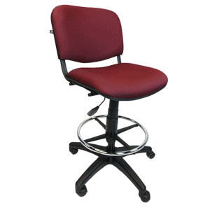 Silla Cajero Allegro sin Brazos en Tela Mini Color Ciruela