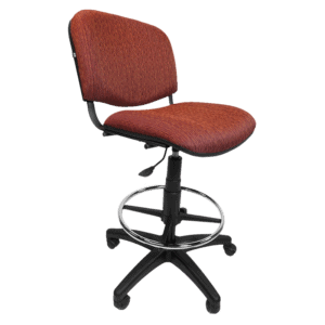 Silla Cajero Allegro Sin Brazos en Tela Stanley Color Ciruela