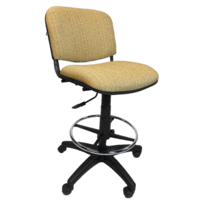 Silla Cajero Allegro sin Brazos en Tela Stanley Color Oro