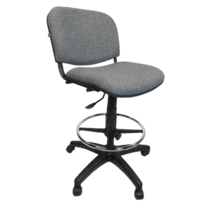 Silla Cajero Allegro sin Brazos en Tela Addison Color Gris