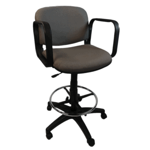 Silla Cajero Allegro con Brazos en Tela Mini Color Grafito
