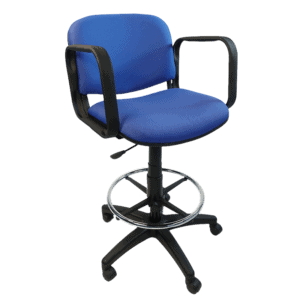 Silla Cajero Allegro con Brazos en Tela Mini Color Eléctrico