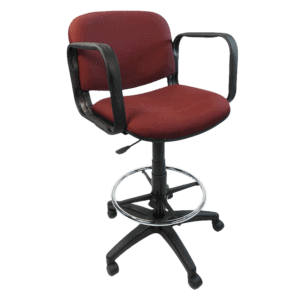 Silla Cajero Allegro con Brazos en Tela Mini Color Ciruela