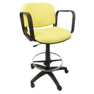 Silla Cajero Allegro con Brazos en Tela Mini Color Verde Manzana
