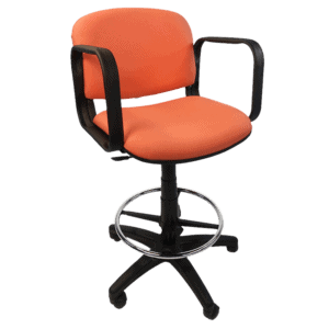 Silla Cajero Allegro con Brazos en Tela Mini Color Coral