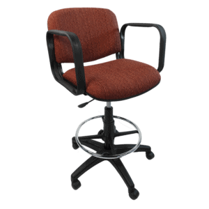 Silla Cajero Allegro con Brazos en Tela Stanley Color Ciruela