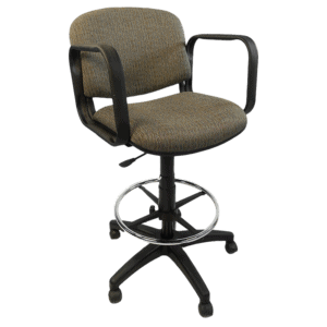 Silla Cajero Allegro con Brazos en Tela Stanley Color Verde