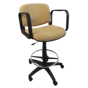 Silla Cajero Allegro con Brazos en Tela Stanley Color Oro