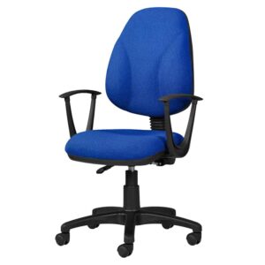 Silla Operativa con Brazos Tiempo 3511 Tela Mini Azul Eléctrico