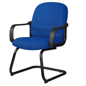 Silla Visita con Brazos Tamayo 4003 Tela Mini Azul Eléctrico