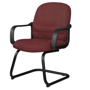 Silla Visita con Brazos Tamayo 4003 Tela Mini Ciruela
