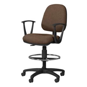 Silla Cajero Regia con Brazos 1007 Tela Mini Café