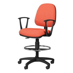Silla Cajero Regia con Brazos 1007 Tela Mini Coral