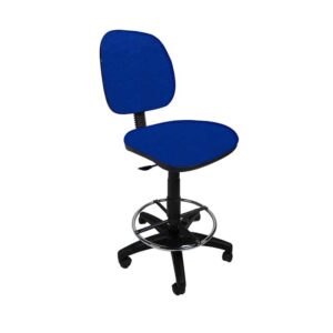 Silla Cajero sin Brazos Regia 1007 Aro Cromado Tela Mini Eléctrico