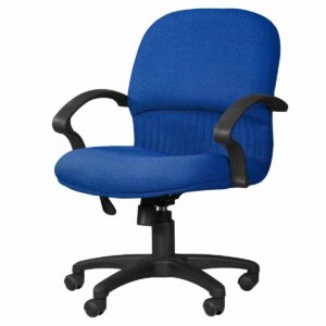Silla Semi Ejecutiva Etna Tela Mini Azul Eléctrico