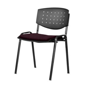 Silla Visita Brecia s/b Tela Mini Ciruela