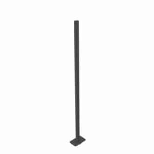 Soporte Rectangular 1.60 para Mampara Privatt 399 Metálico Negro