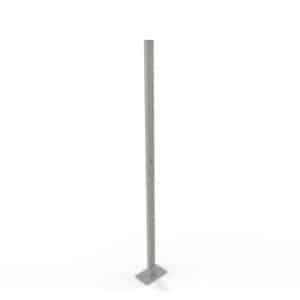 Soporte Rectangular 1.60 para Mampara Privatt 399 Metálico Aluminio