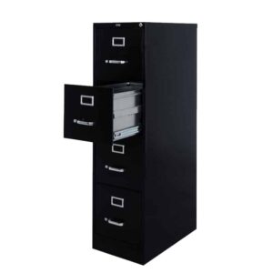 Archivero Vertical 4 Gavetas (Carta) Negro