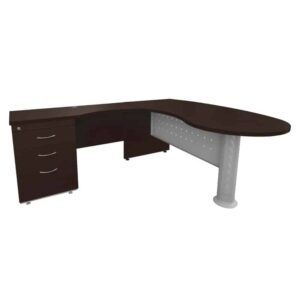 Modulo de trabajo Elite Secretarial Reggio Izquierdo Wenge