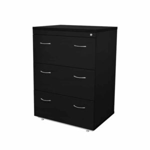 Archivero Horizontal Elite 3 Gavetas Negro