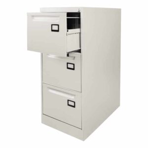 Archivero Vertical Nova 3 Gavetas Platino