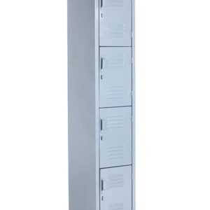 Locker Metálico 4 Puertas 1.80x38x45 Gris
