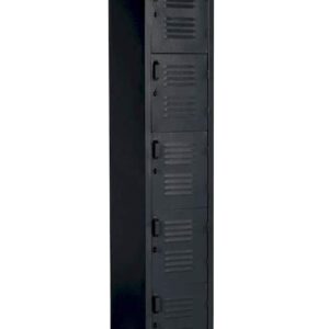 Locker Metálico 5 Puertas 1.80x38x45 Negro