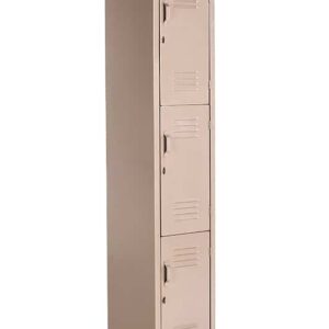 Locker Metálico 3 Puertas 1.80x38x45 Arena