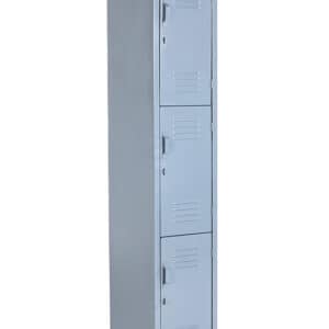 Locker Metálico 3 Puertas 1.80x38x37 Gris