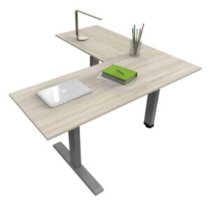 Escritorio L Automático 180x 150 Sit & Stand 529 Encino Polar