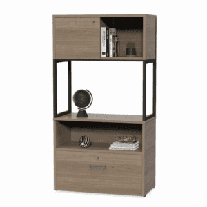 Librero para Credenza Urban 607 Nogal