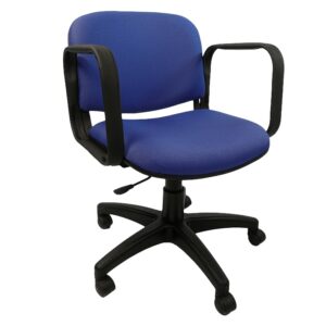 Silla Operativa Allegro con Brazos en Tela Mini Color Azul Eléctrico