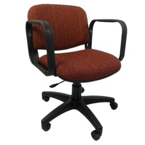 Silla Operativa Allegro con Brazos en Tela Stanley Color Ciruela