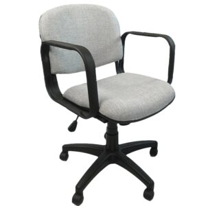 Silla Semi Ejecutiva Allegro en Tela Addison Color Gris ClAro