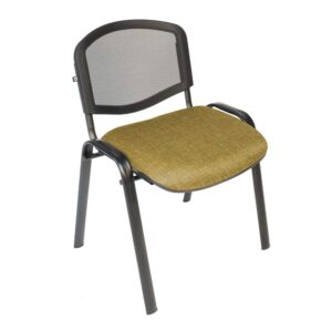 Silla Visita Allegro s/b Respaldo Mesh Tela Addison Color Mango