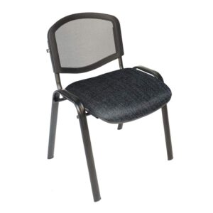Silla Visita s/b Respaldo Mesh Tela Addison Color Plumbago