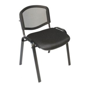 Silla Visita s/b Respaldo Mesh Tela Mini Color Grafito