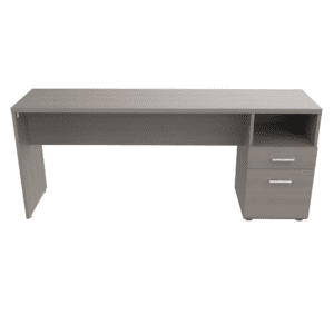 Mesa de oficina moderna y funcional para espacios de trabajo.