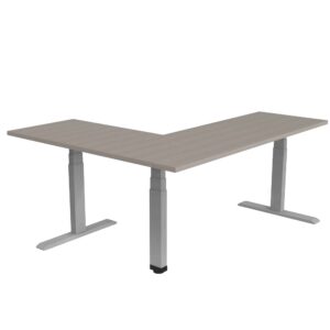 Escritorio L Automático 180x 150 Sit & Stand 529 Ceniza