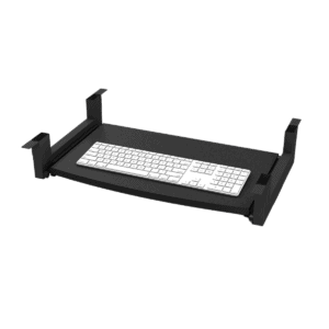 Porta Teclado Ajustable KBS de Melamina Color Grafito
